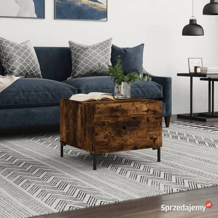 Stolik kawowy przydymiony dąb 50x50x40 WM829406 Warszawa