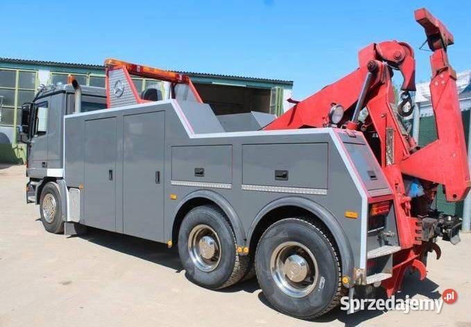 Holownik pomoc drogowa Tez Leasing Mercedes 6x4 półautomatyczna Autolawety Warszawa