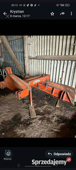 Równiarka pług sprowadzona 250