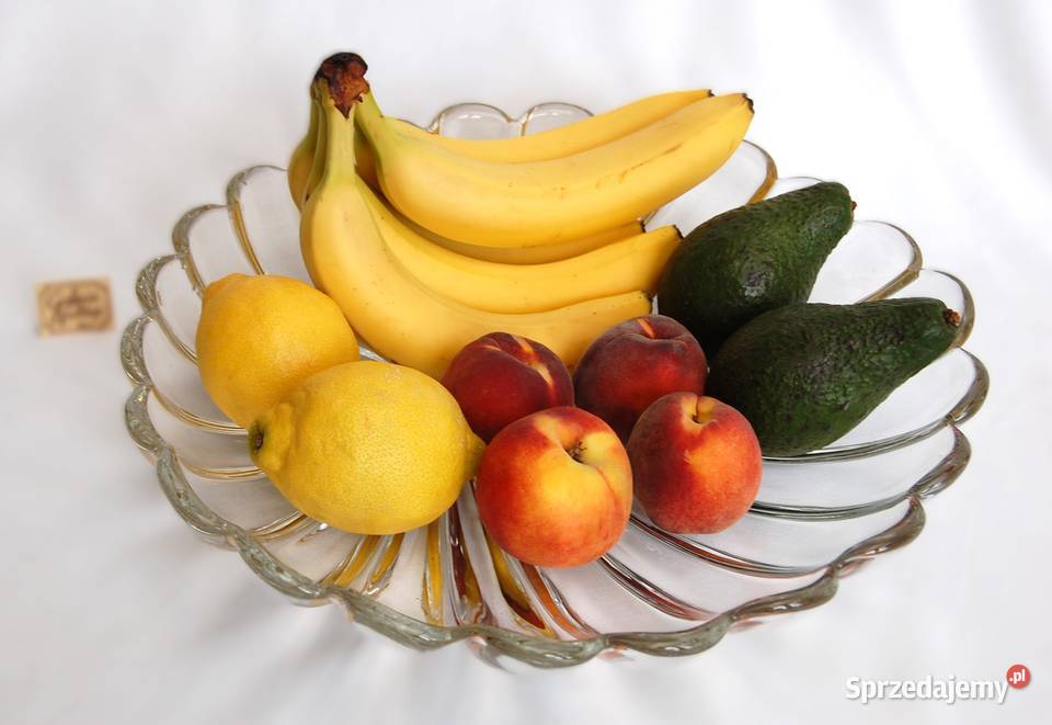 Walther Glas kryształowa patera liść kryształ Patery lubelskie Lublin