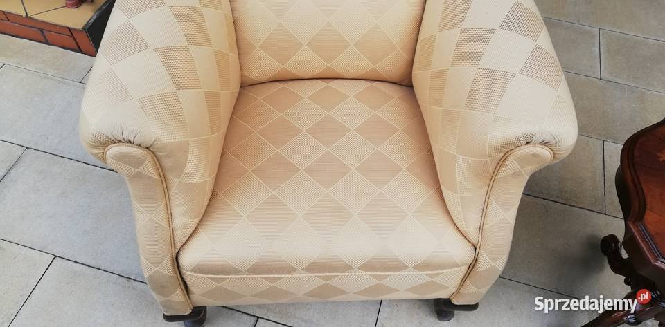 Fotel stylowy art deco eklektyczny do stolik Garwolin