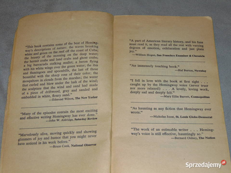 Islands in the Sea Ernest Hemingway Wody na Proza i poezja Lublin