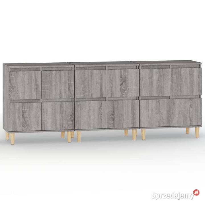 Komody 3 szary dąb sonoma 60x35x70 WM3185773 Komody
