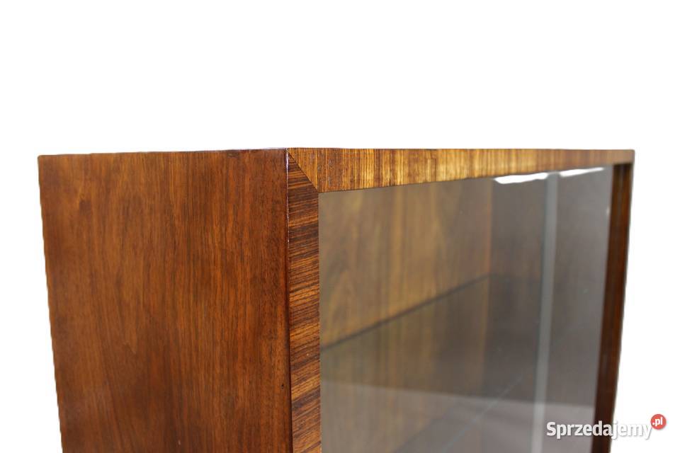Witryna bibloteczka stojąca art deco w orzechu Bydgoszcz sprzedam