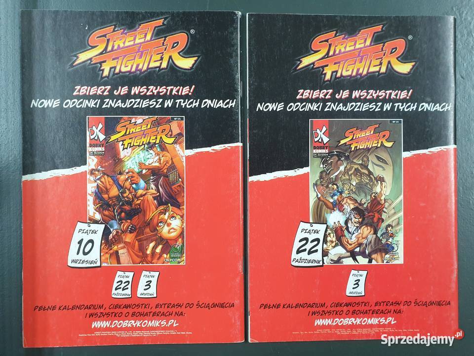 Street Fighter komplet 6 komiksów 2004 Komiks Gdynia sprzedam