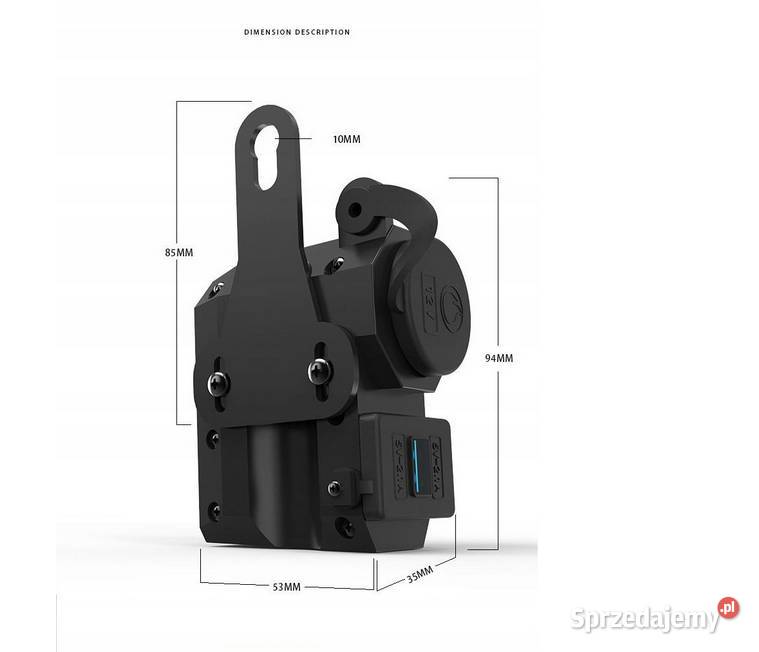 ŁADOWARKA USB Z WOLTOMIERZEM DO MOTOCYKLA śląskie sprzedam