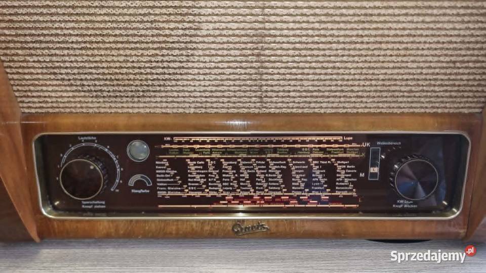 Luksusowe zabytkowe Radio Graetz Gross Super Warta