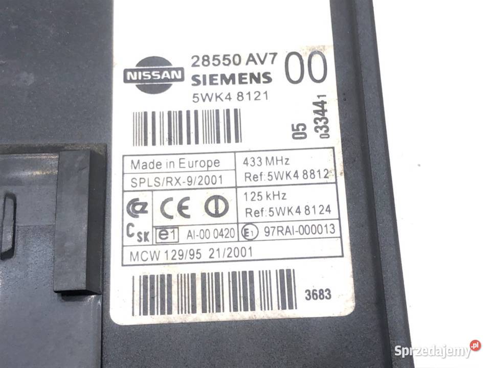 MODUŁ KOMFORTU NISSAN PRIMERA P12 5WK48121 sprzedam