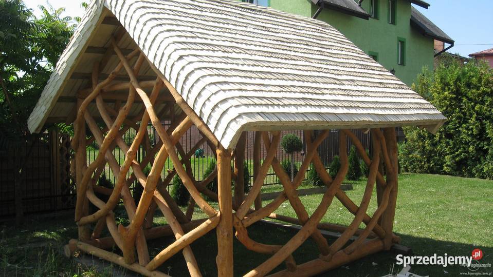 Domy z drewna altany domki z bali kryte wiórem