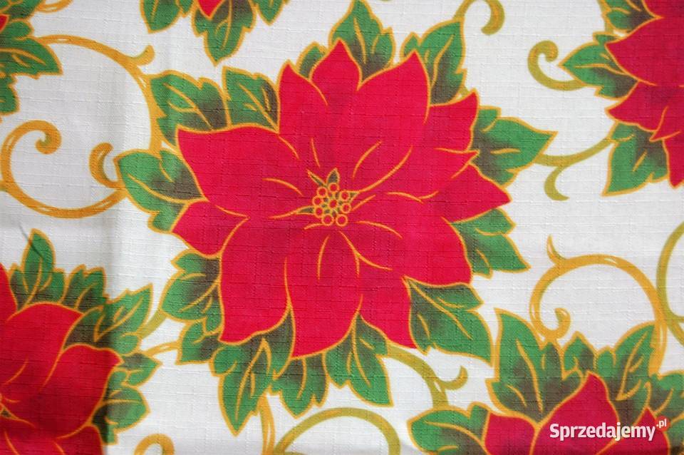 Kwadratowy obrus świąteczny gwiazda betlejemska