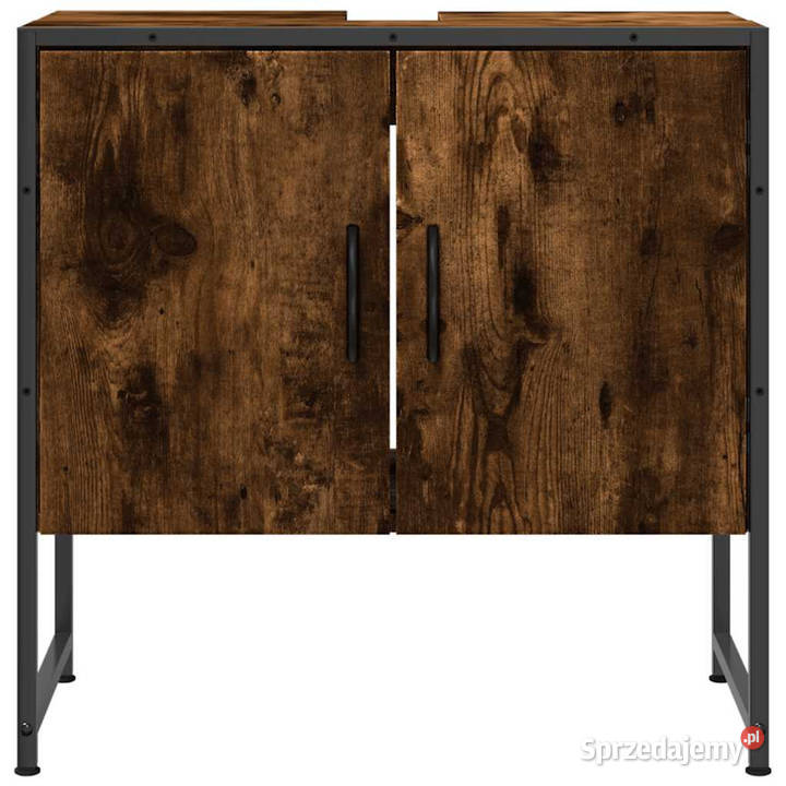 Szafka pod umywalkę przydymiony dąb 60x33x60 Toaletki