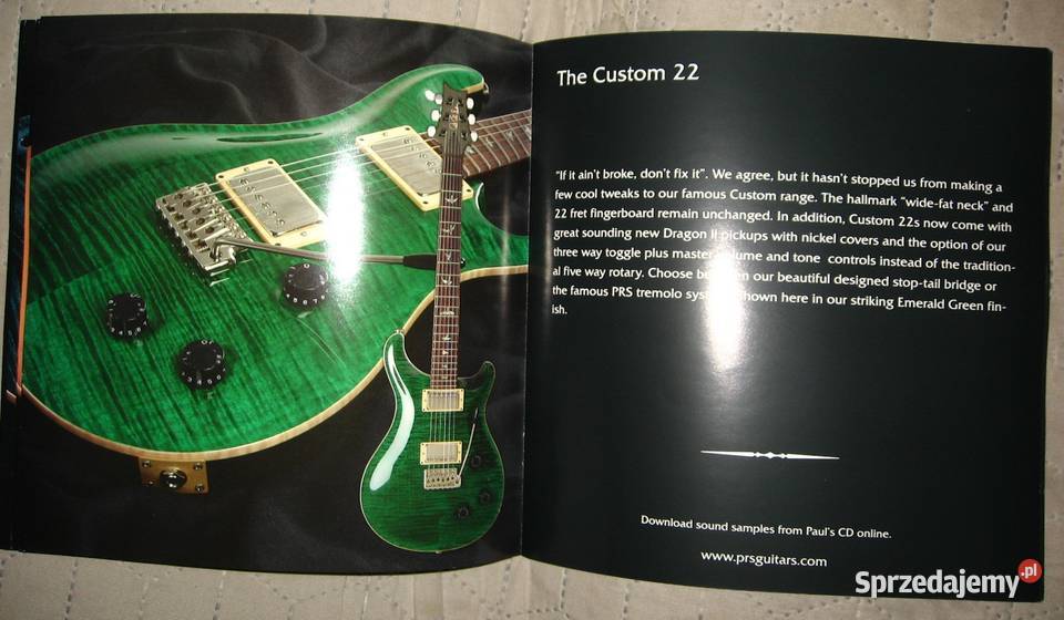PRS Paul Reed Smith 1998 Guitars katalog gitar Kępice sprzedam