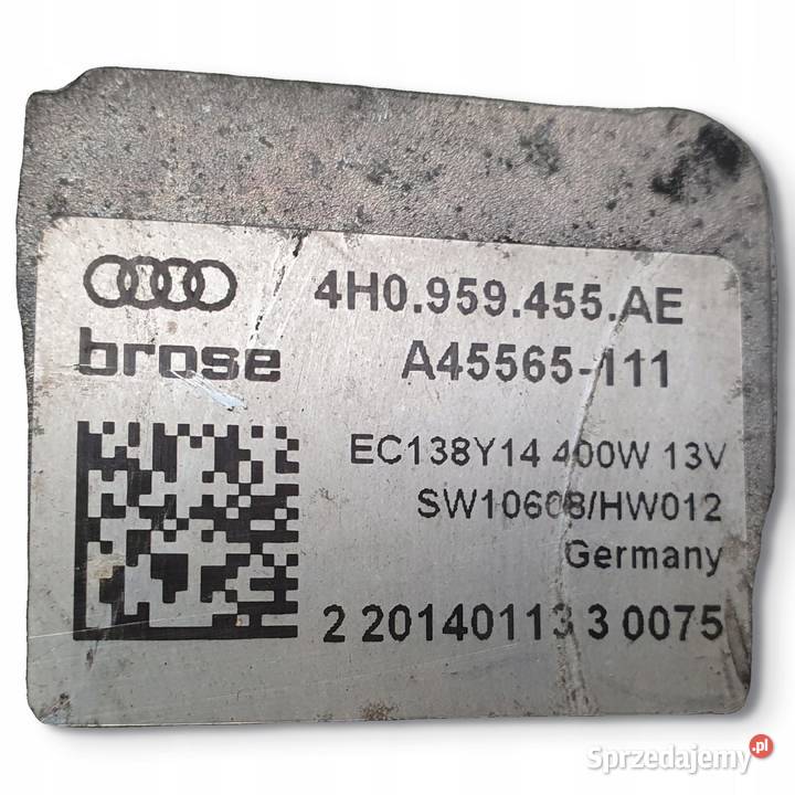 WENTYLATOR CHŁODNICY WIATRAK Moduł Audi A6 C7 30 lubelskie Chełm