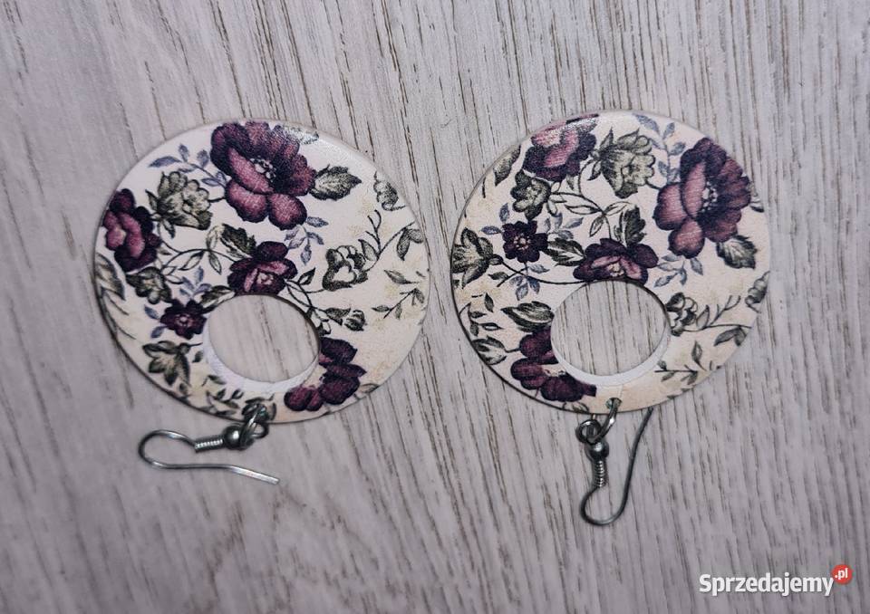 Kolczyki damskie kwiaty sprzedam