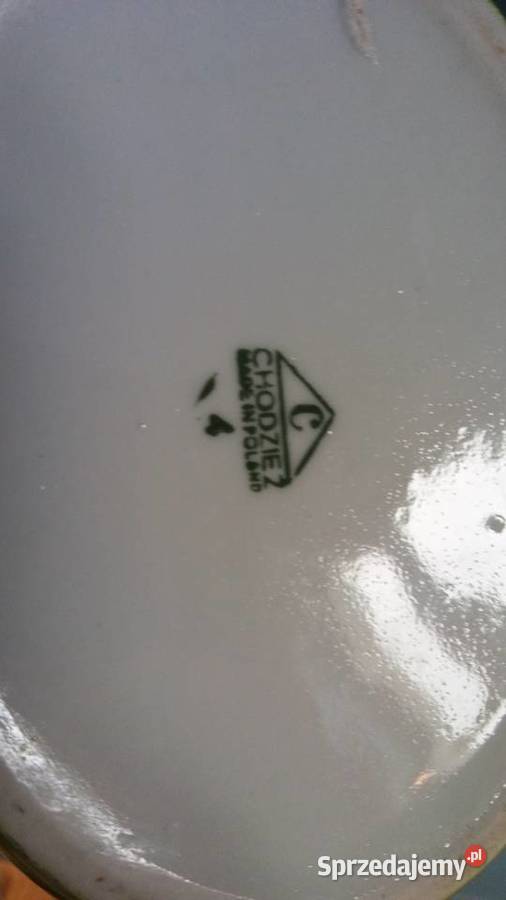 Wazon Chodzież scenki Porcelana i szkło Łódź