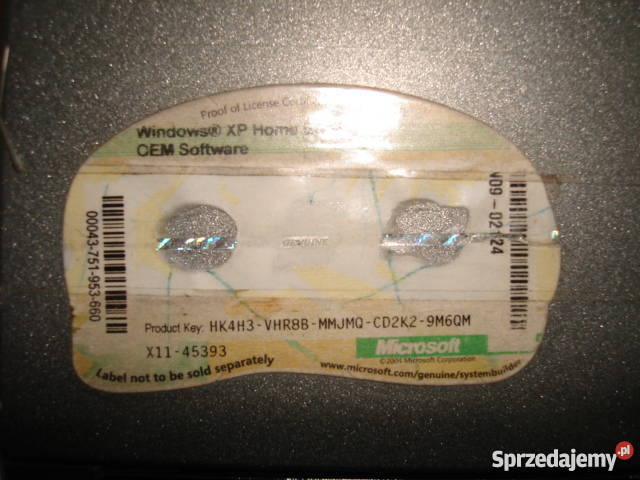 Komputer PC oryginalny Wndows XP Komputery i Akcesoria Gorlice