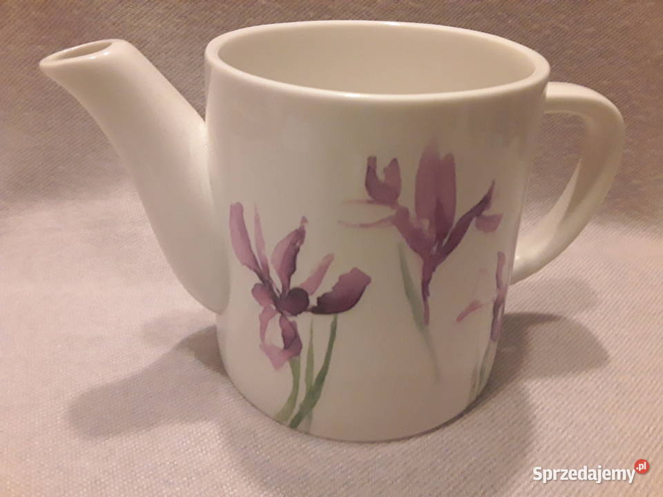 Dekoracja dzban dzbanek irysy kwiaty wiosna Zamość