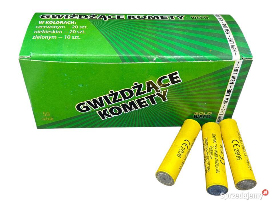 RACE PISTOLETOWE GWIŻDŻĄCE KOMETY KOLOROWE sprzedam