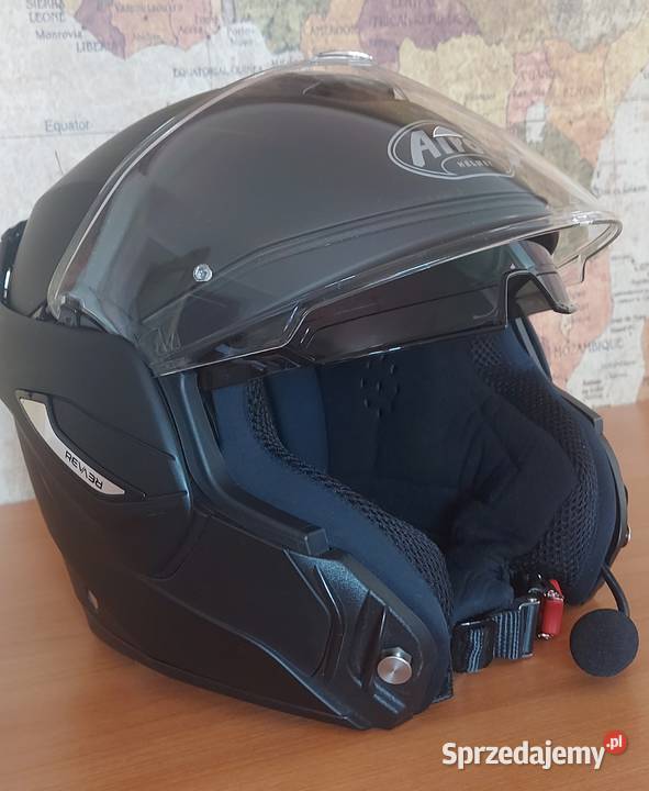 Kask motocyklowy męski Airoh czarny mat