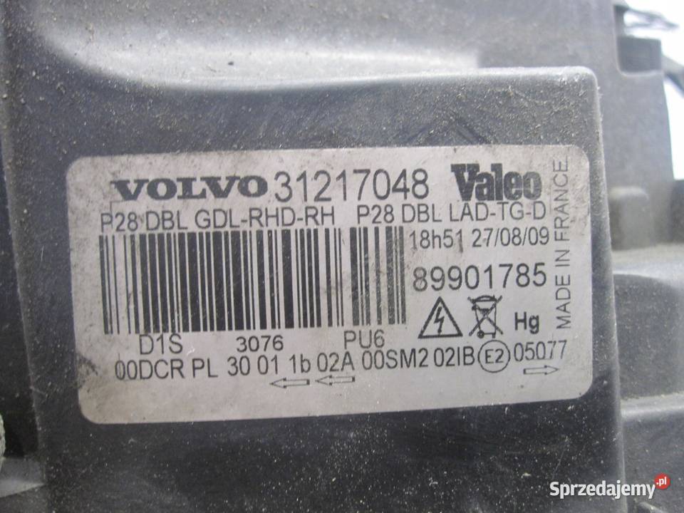 VOLVO XC90 I LIFT 10r lampa prawa przód 31217048