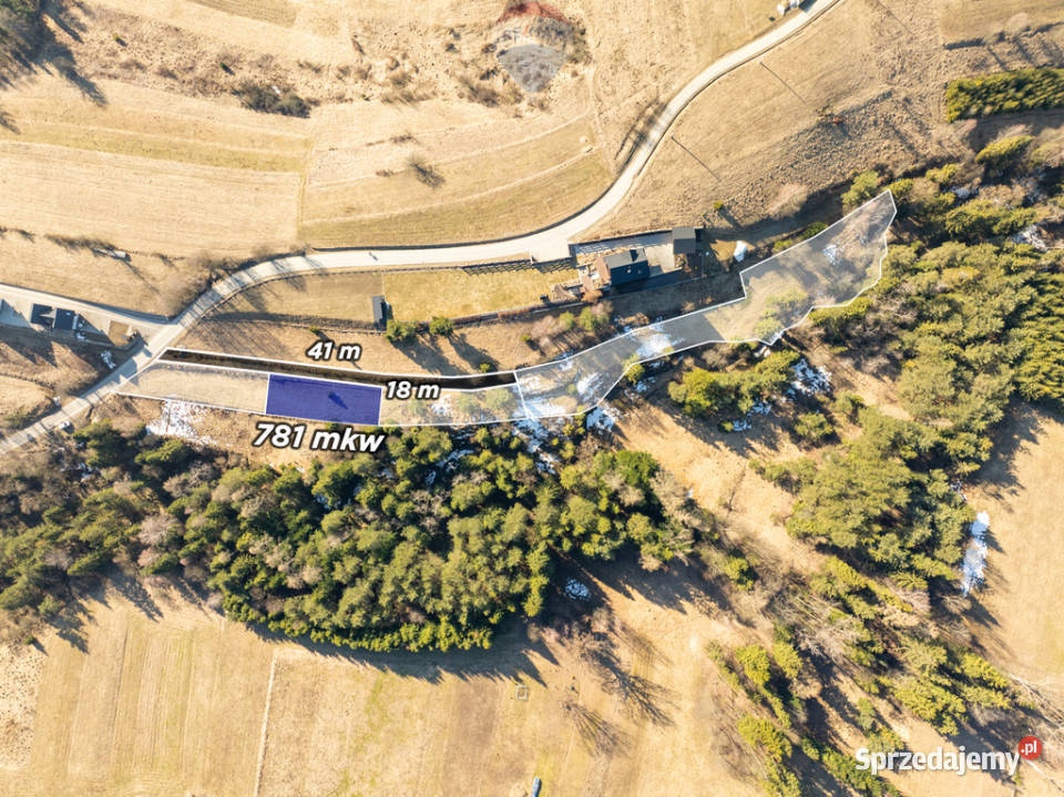 Szlembark działka budowlana 781m2