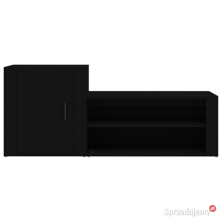 Szafka na buty czarna 130x35x54 materiał Warszawa