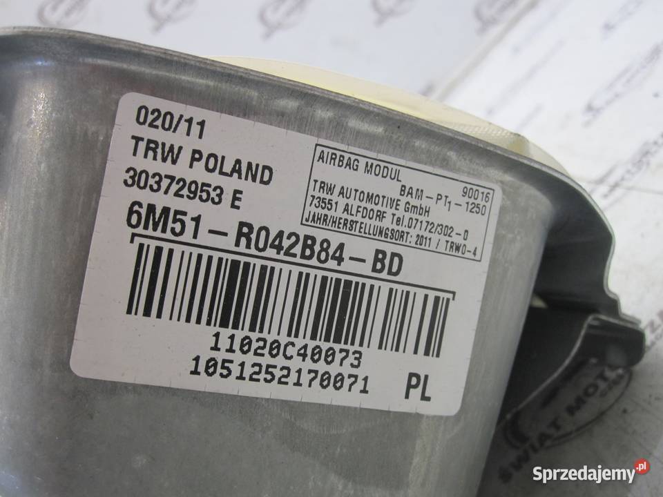 Ford Kuga I 10r AIRBAG Poduszka pasażera Wyposażenie wnętrza Kielce