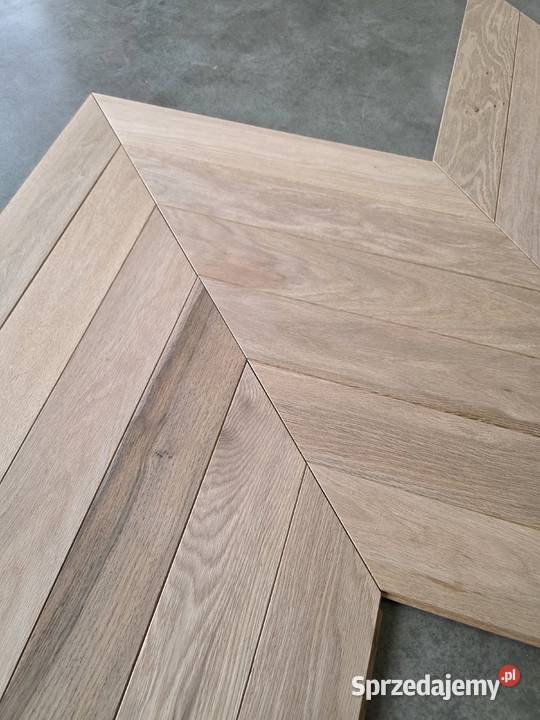 deska dąb jodełka francuska lita 15x90x510 mm mazowieckie