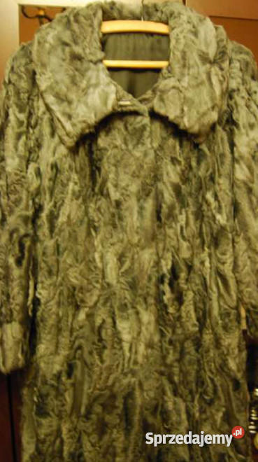 FUTRO NATURALNE SZARE KARAKUŁY DUŻY