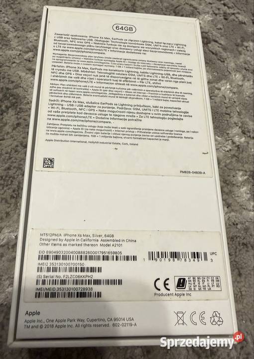 iPhone XS Silver sprzedam