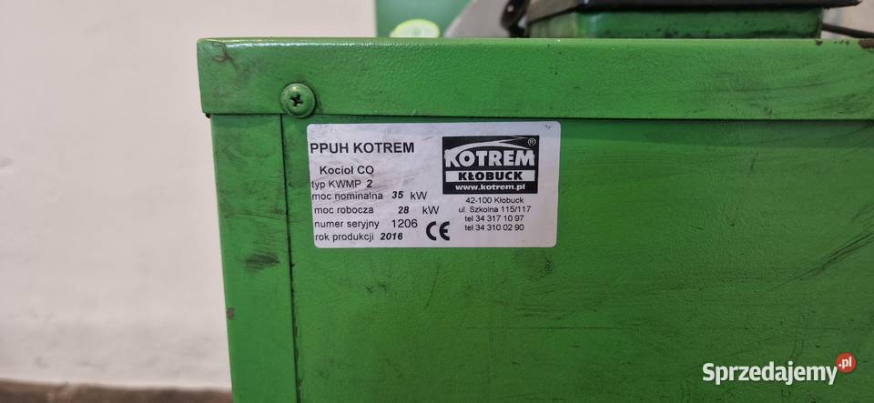 Piec KOTREM KWMP 2 35KW zasobnik wiszący CWU Wręczyca Wielka