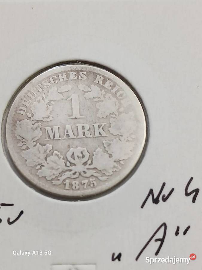 1 Marka Prusy 1875 r 4 mennica A wielkopolskie Konin