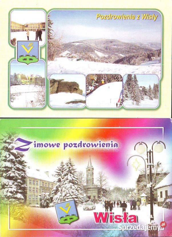 Kart Pocztowe Pozdrow z Wisły 2 poz śląskie Gliwice