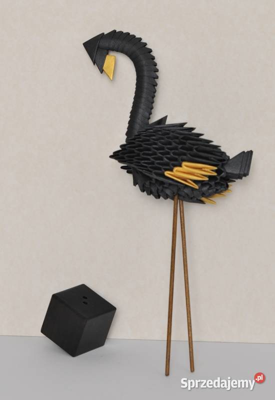 Flaming origami modułowe 3D papier metaliczny Szczecin