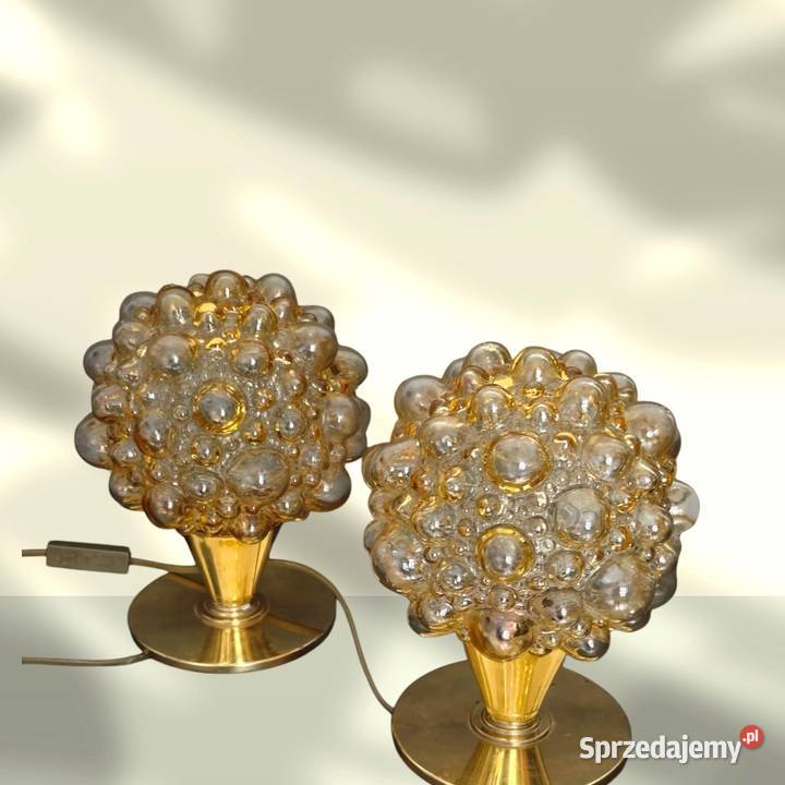 Lampy 2 mosiądz H Tynell vintage wielkopolskie Kalisz