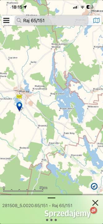 Działka rekreacyjna z możliwością zabudowy Raj