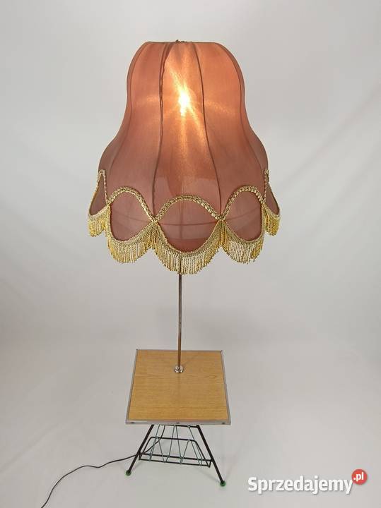 Lampa ze stolikiem i gazetnikiem PRL Zielona Góra sprzedam