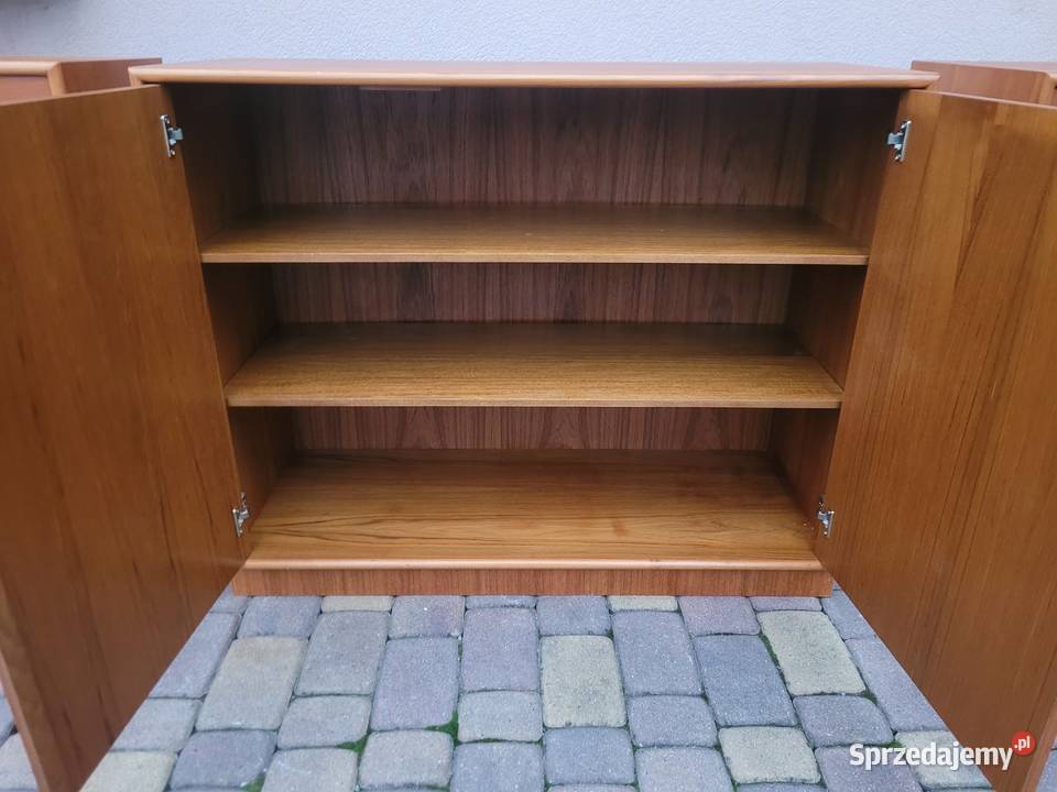 Tekowe Duńskie Szafki Meble Drewniane Komplet Meble Częstochowa