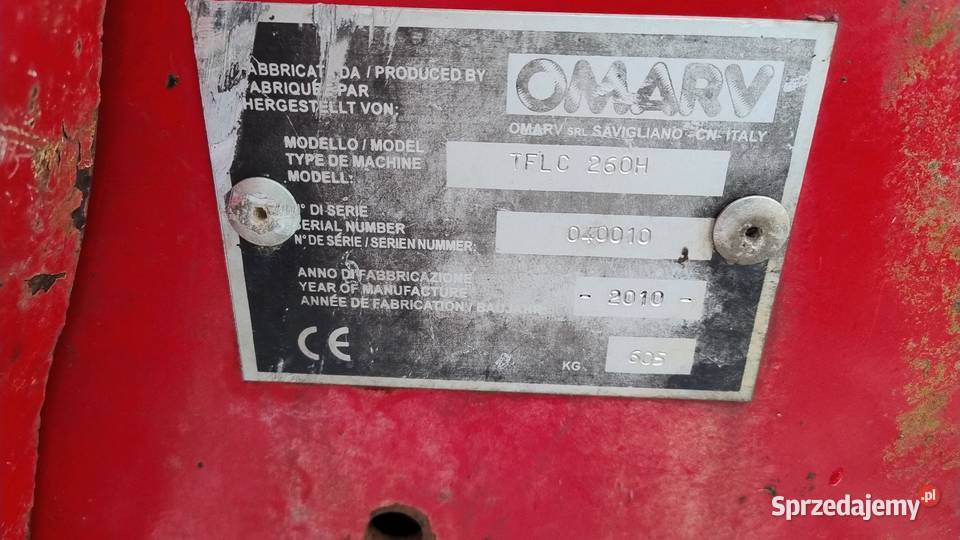 Kosiarka Bijakowa Mulczer 260 Młotki OMARV 2010 Kowale Pańskie