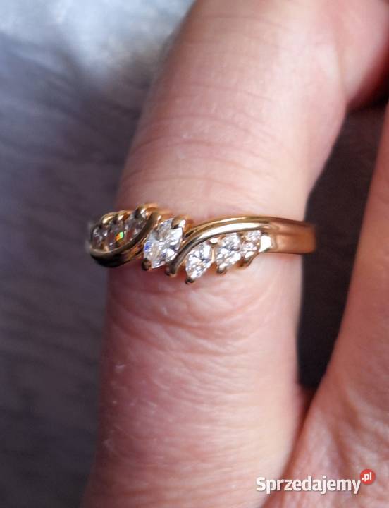Pierścionek Damski Złoto 585 Diament szlif Grodzisk Mazowiecki