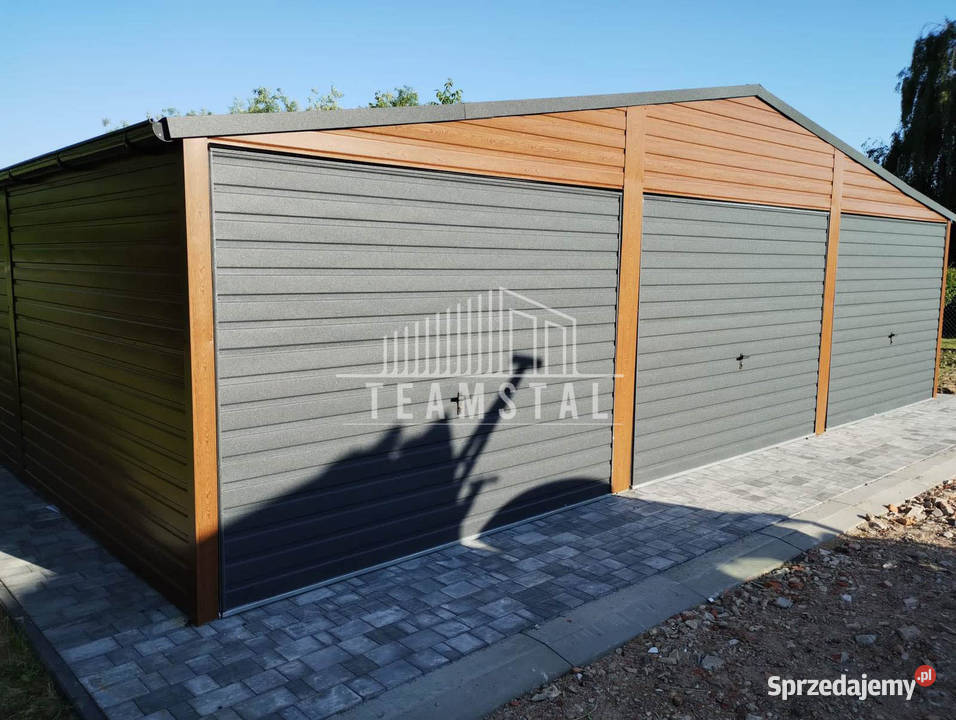 GARAŻ BLASZANY 9m x 6m 3x Brama 2x okno drzwi 54m2 Słupsk
