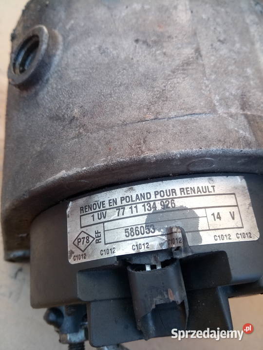 ALTERNATOR RENAULT ESPACE GRAND SCENIC Układ elektryczny Motoryzacja Myszków