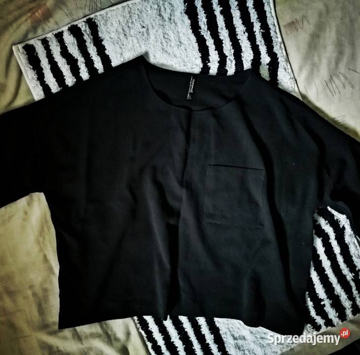 Stradivarius czarna bluzka koszula Luźniejsza czarny Moda i Styl wielkopolskie Leszno