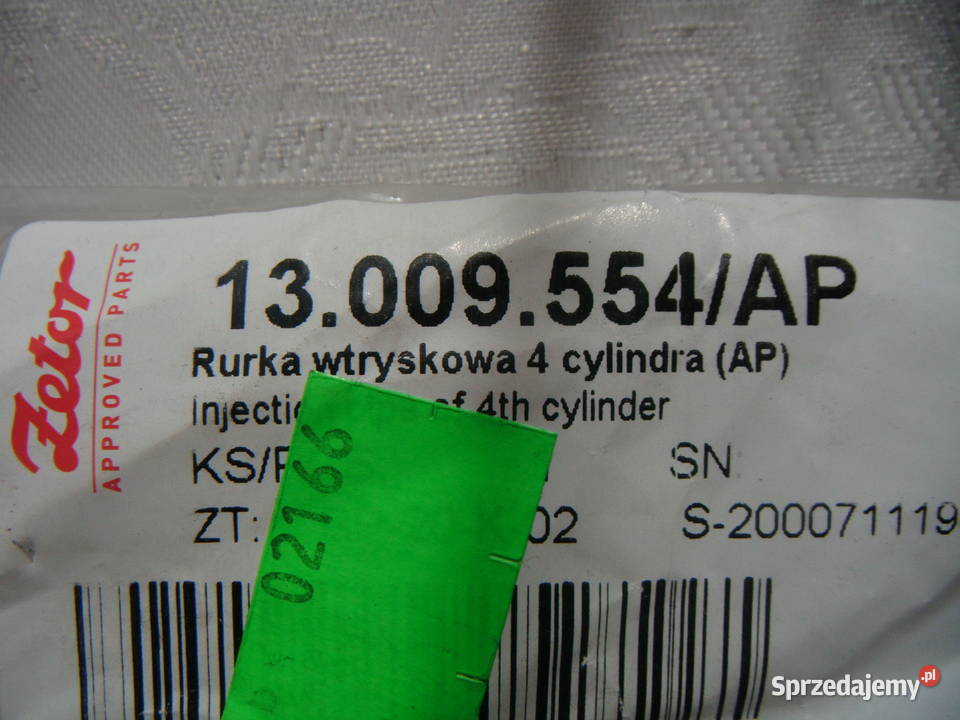 RURKA WTRYSKOWA 4 CYLINDRA ZETOR PROXIMA podlaskie Bielsk Podlaski