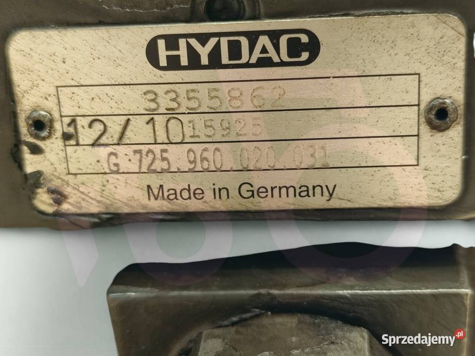 Blok zaworowy E725960020032 HYDAC FENDT 820 Wilkowo