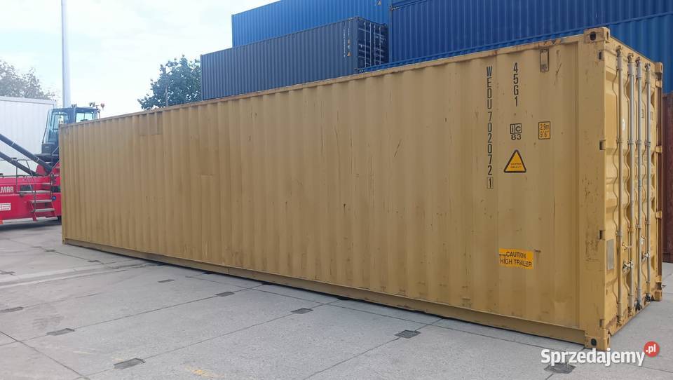 Kontener morski używany 40HC 12m Pewny Kontener