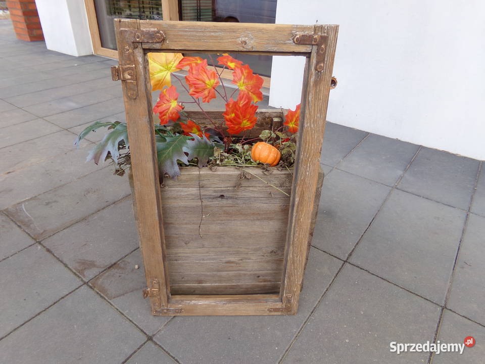 Stare okno rama okienna retro loft lustro