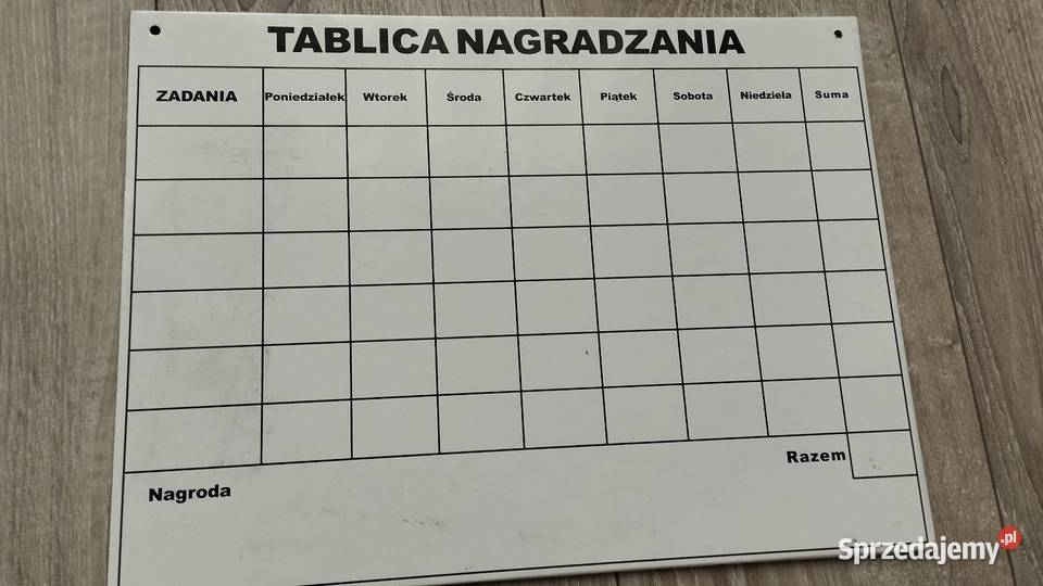 Tablica nagradzania sprzedam