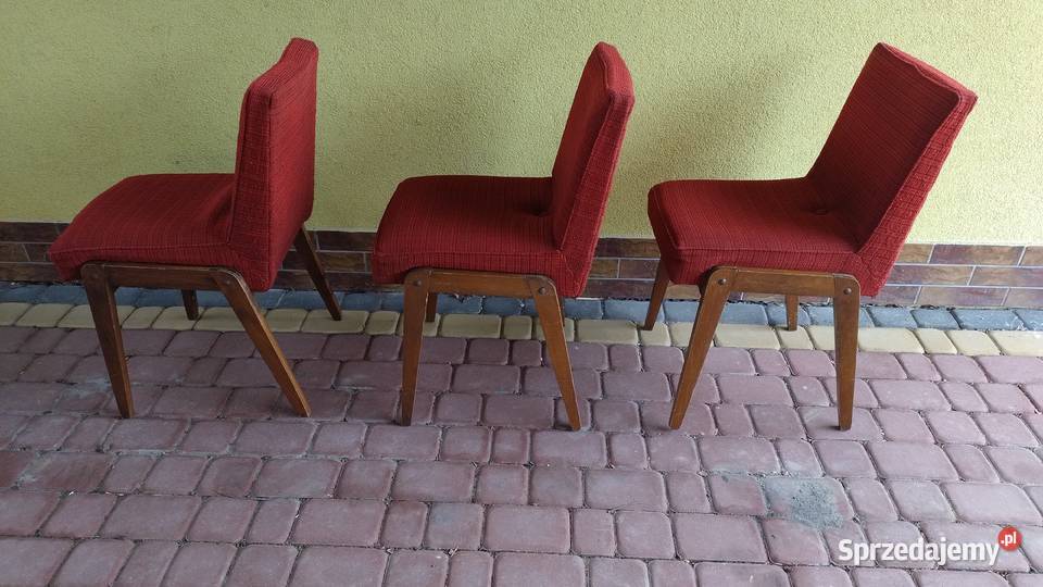 Krzesła Aga z czasów PRLu 3 krzesła Dom i Ogród Roźwienica