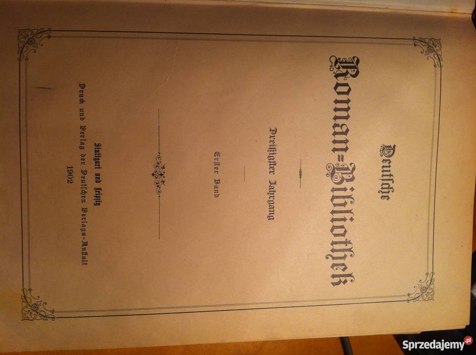 Stare niemieckie książki z ok 1900 r Ozorków